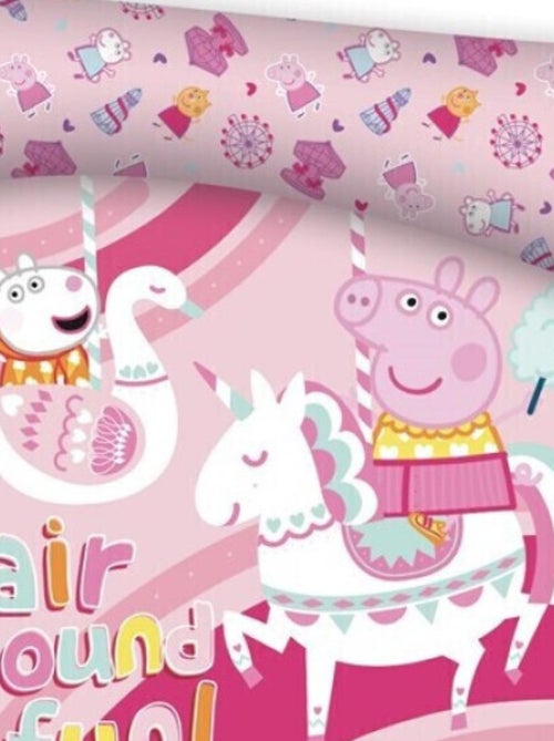 Parure de lit réversible Peppa Pig - -Fair Ground Fun !- - 140 cm x 200 cm - Kiabi
