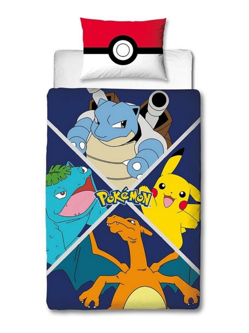 Parure de lit réversible Pokemon - Pret au Combat- 135 x 200 cm - Kiabi