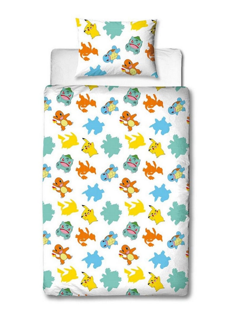Parure de lit réversible Pokemon - Pret au Combat- 135 x 200 cm Multicolore - Kiabi