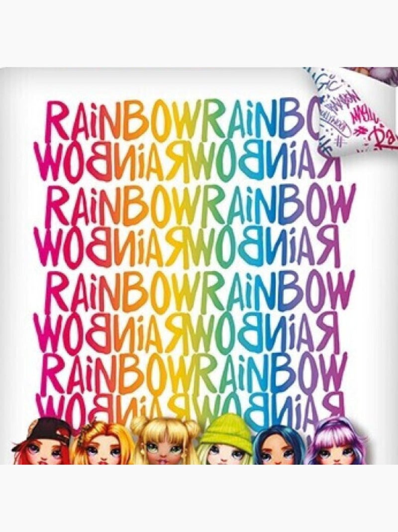 Parure de lit réversible Rainbow High - 140 cm x 200 cm Multicolore - Kiabi