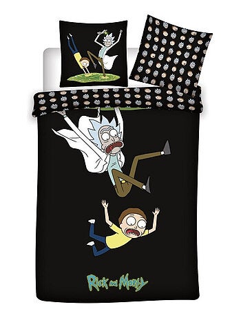 Parure de lit réversible Rick et Morty - 140 cm x 200 cm