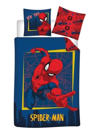 Parure de lit réversible Spiderman Araignée - 140 cm x 200 cm