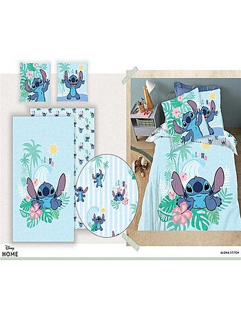 Parure de lit réversible Stitch - Lilo et Stitch - 140 cm x 200 cm