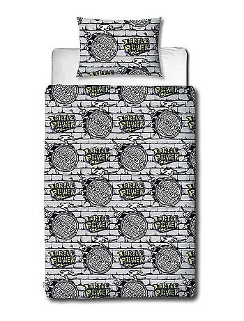 Parure de lit réversible Tortues Ninja (TMTN) Turtle Power -135 x 200 cm