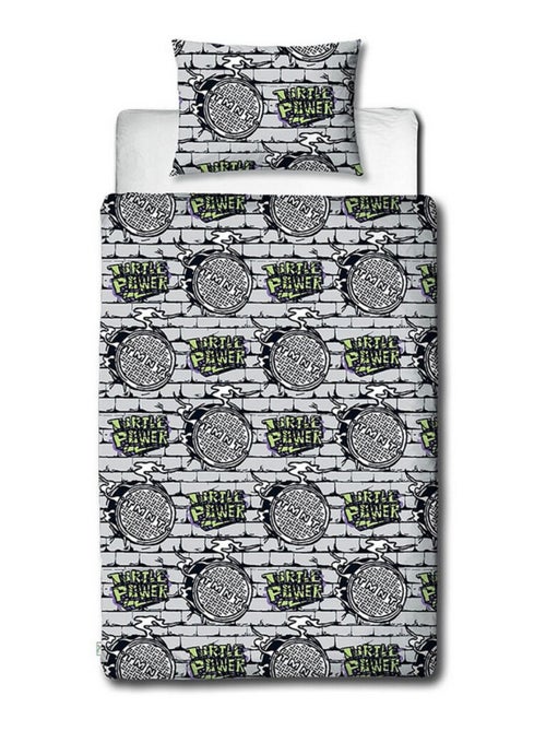 Parure de lit réversible Tortues Ninja (TMTN) Turtle Power -135 x 200 cm - Kiabi