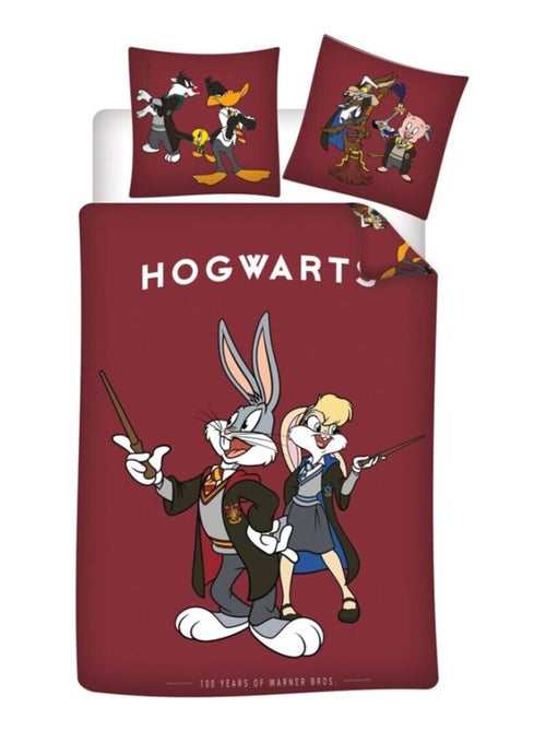 Parure de lit réversible Warner Bros - -Hogwarts- - 140 cm x 200 cm - Kiabi Parure de lit réversible Warner Bros - -Hogwarts- - 140 cm x 200 cm - Kiabi