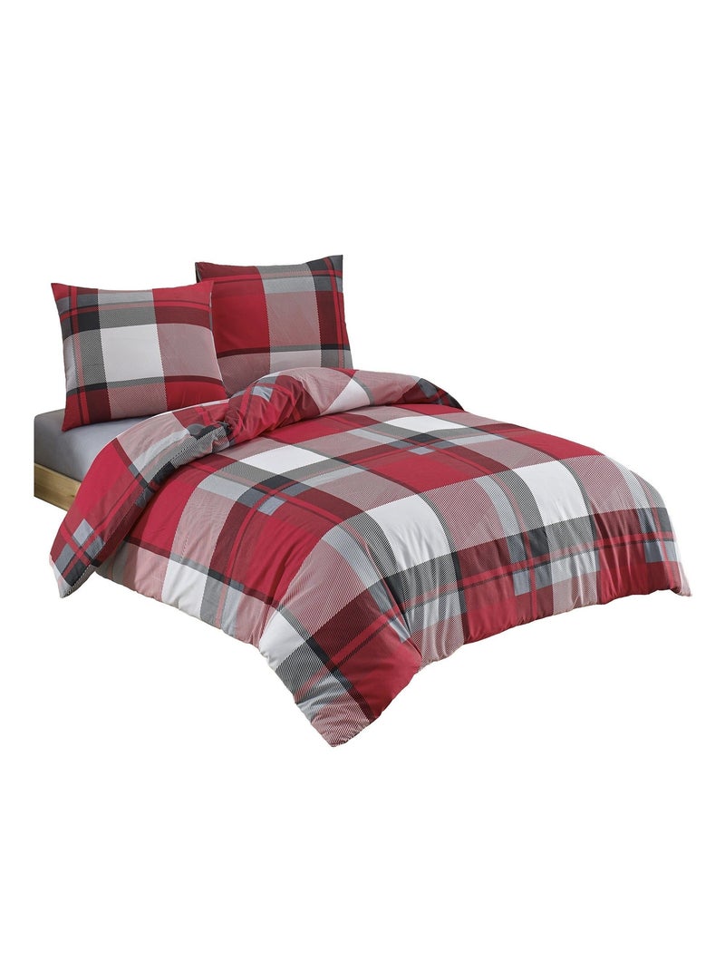 Parure de lit RIVER Rouge - Kiabi