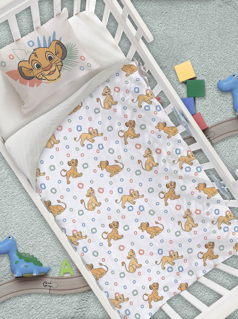 Parure de lit 'Roi Lion' - 1 personne Blanc - Kiabi