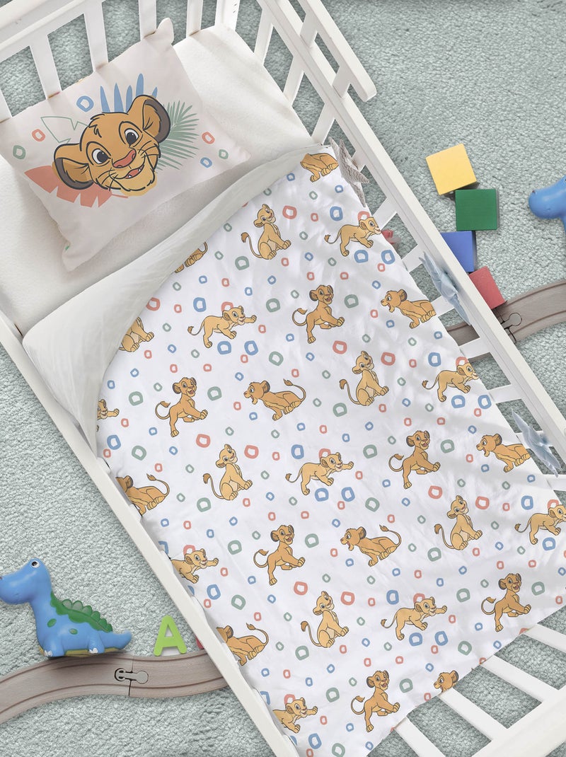 Parure de lit 'Roi Lion' - 1 personne Blanc - Kiabi