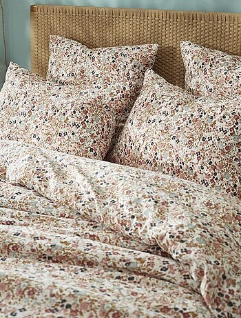 Parure de lit gaze de coton imprimé floral