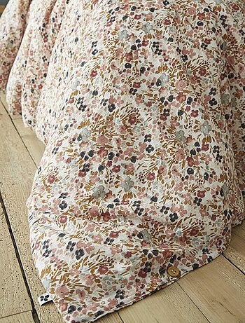 Parure de lit gaze de coton imprimé floral
