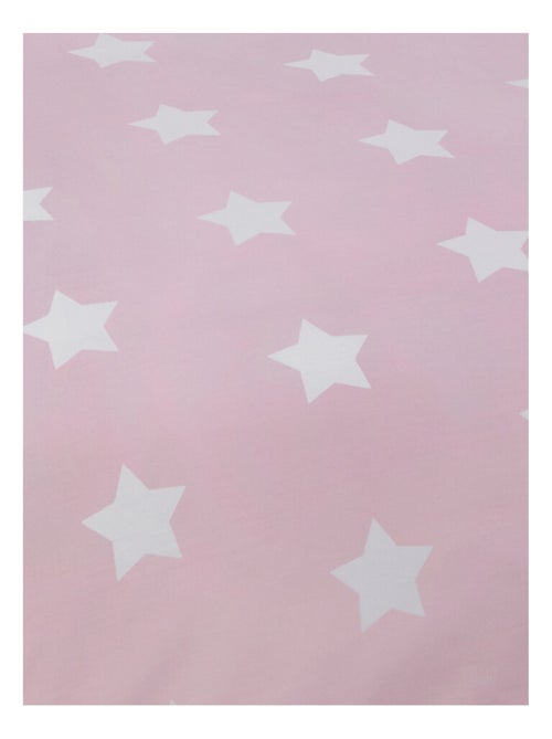 Parure de lit rose étoile 120 cm x 150 cm - Kiabi