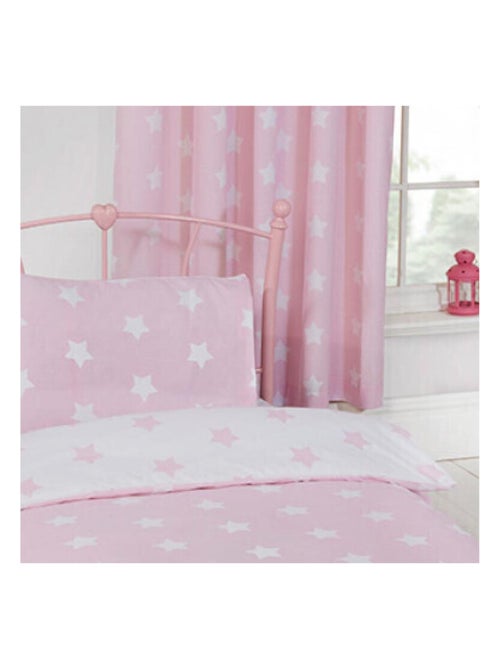 Parure de lit rose étoile 120 cm x 150 cm - Kiabi