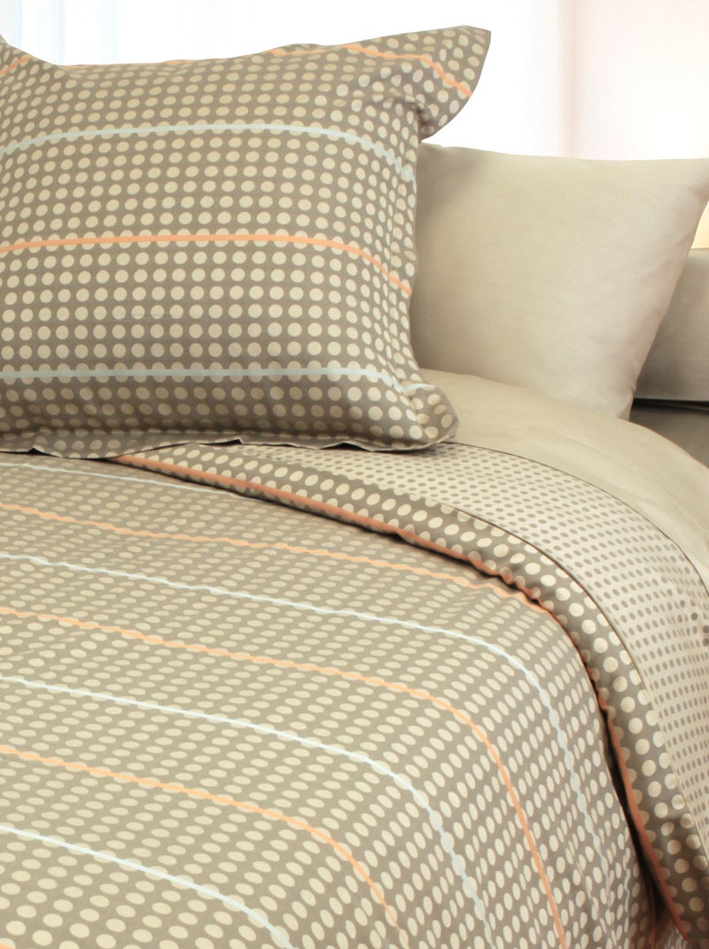 Parure de lit satin DAUPHINE Marron - Kiabi
