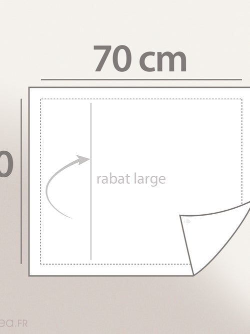 Parure de lit satin de coton CAYENNE Taie 50x70 cm - Kiabi