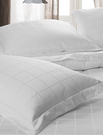 Parure de lit satin de coton CONCERTO Taie 50x70 cm A rayures