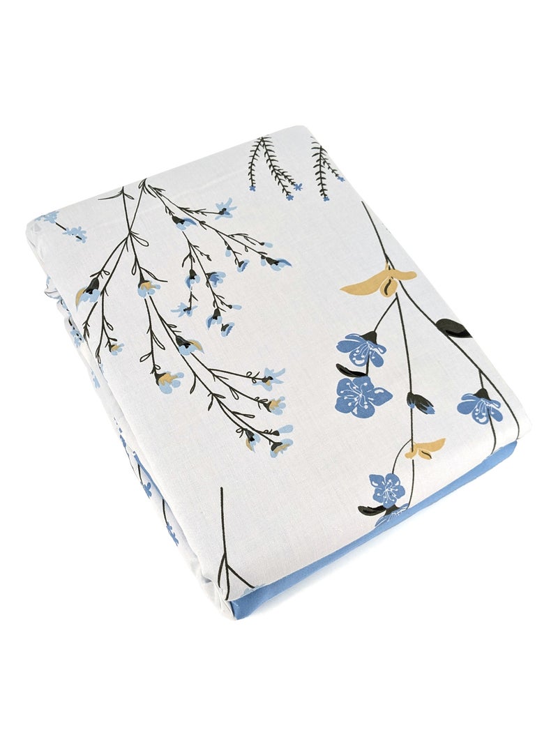 Parure de lit satin de coton FANILLE Blanc - Kiabi