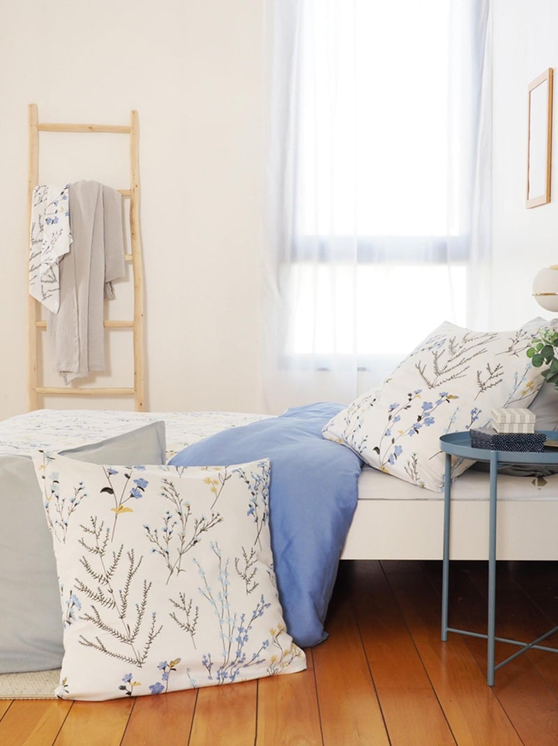 Parure de lit satin de coton FANILLE Blanc - Kiabi