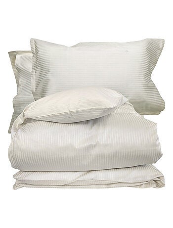 Parure de lit satin de coton GRAND HÔTEL Taie 50x70 cm