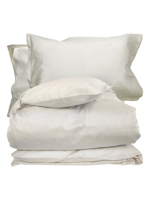 Parure de lit satin de coton GRAND HÔTEL Taie 50x70 cm - Kiabi