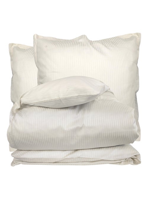 Parure de lit satin de coton GRAND HÔTEL Taie 65x65 cm - Kiabi