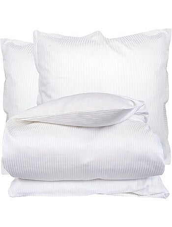 Parure de lit satin de coton GRAND HÔTEL Taie 65x65 cm