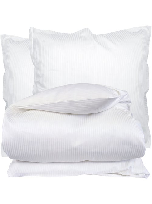 Parure de lit satin de coton GRAND HÔTEL Taie 65x65 cm - Kiabi