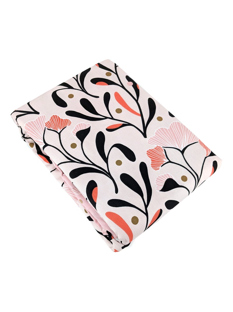 Parure de lit satin de coton JOY Rose - Kiabi