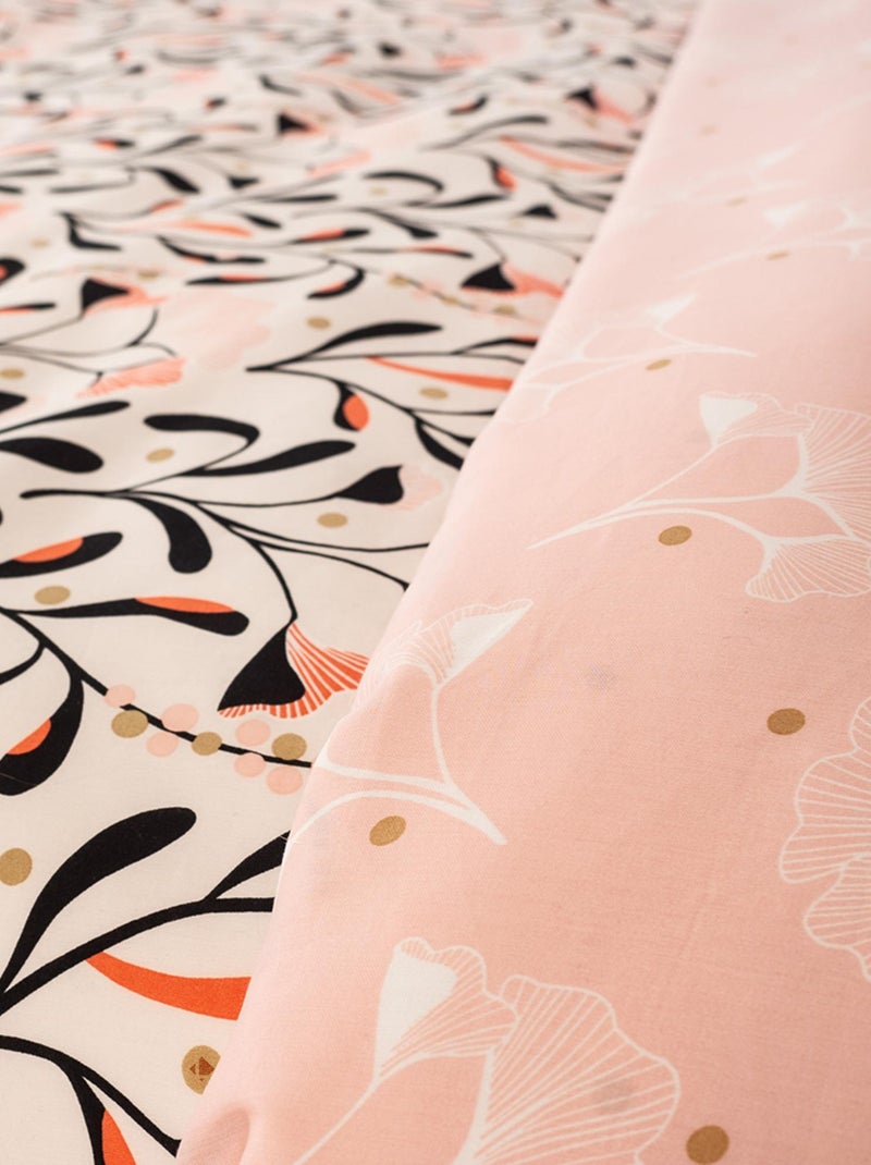 Parure de lit satin de coton JOY Rose - Kiabi