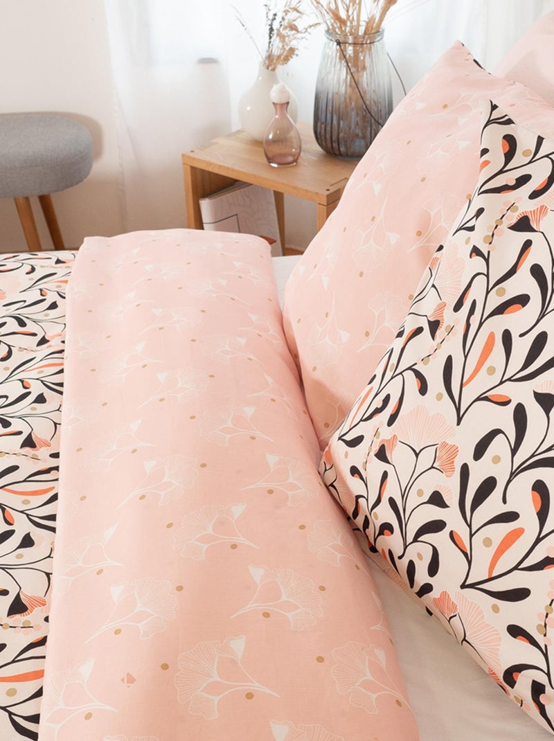 Parure de lit satin de coton JOY Rose - Kiabi