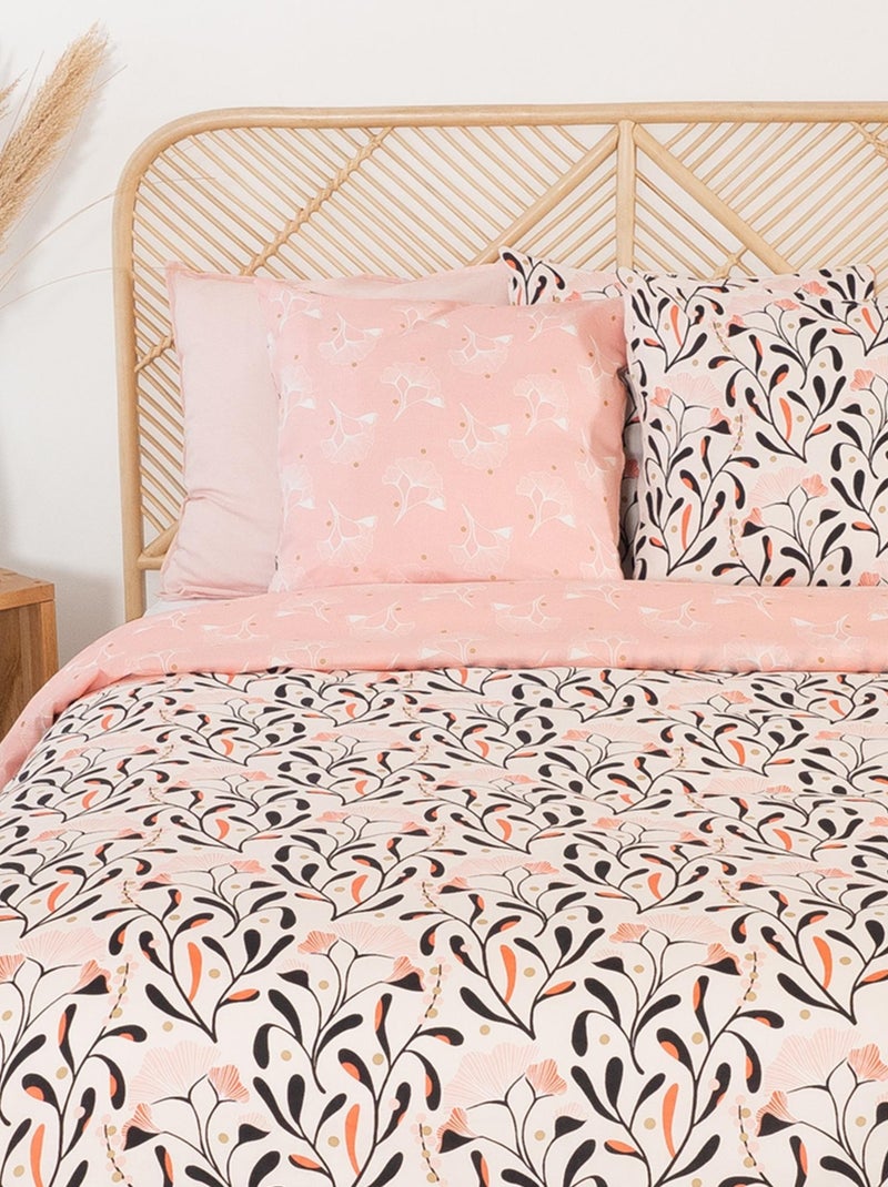 Parure de lit satin de coton JOY Rose - Kiabi