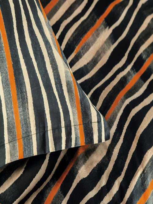 Parure de lit satin de coton - Kiabi