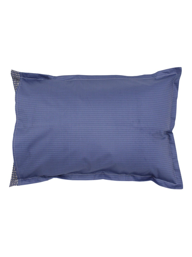 Parure de lit satin ENZO Taie 50x70 cm Bleu - Kiabi