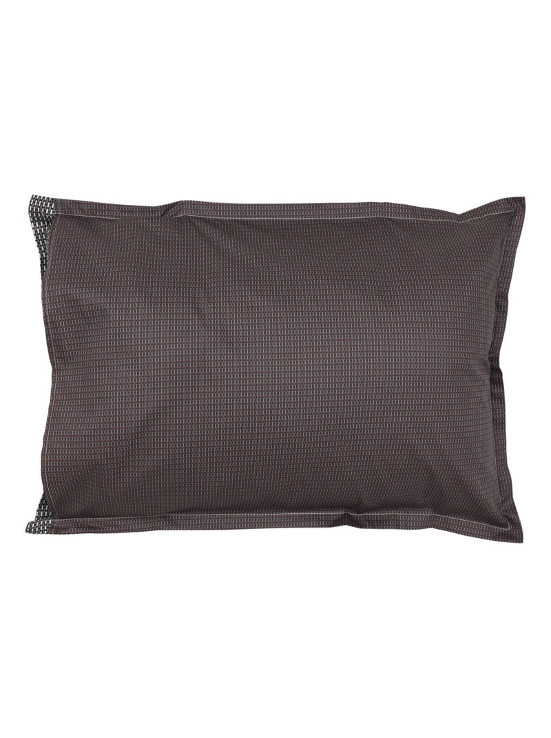 Parure de lit satin ENZO Taie 50x70 cm Noir Noir - Kiabi