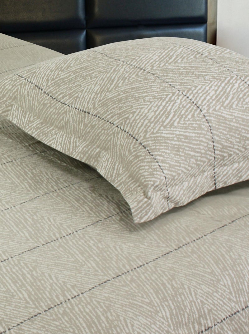 Parure de lit satin ODEON Marron - Kiabi