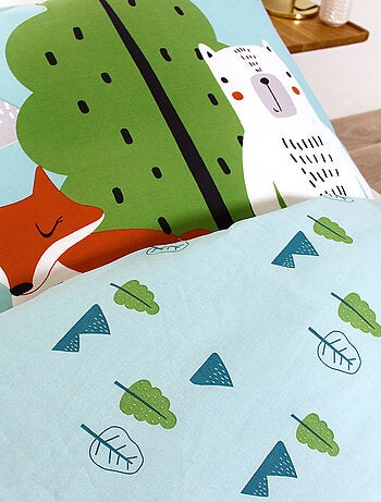 Parure de lit SAVE THE PLANET coton issu de l'agriculture biologique