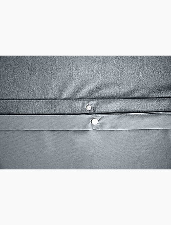Parure de lit sensation flanelle - gris - 240x220 / gris