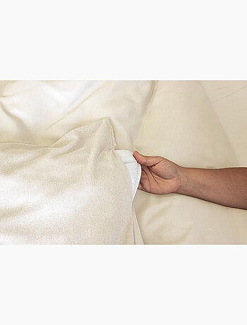 Parure de lit sensation flanelle - gris - 240x220 / gris