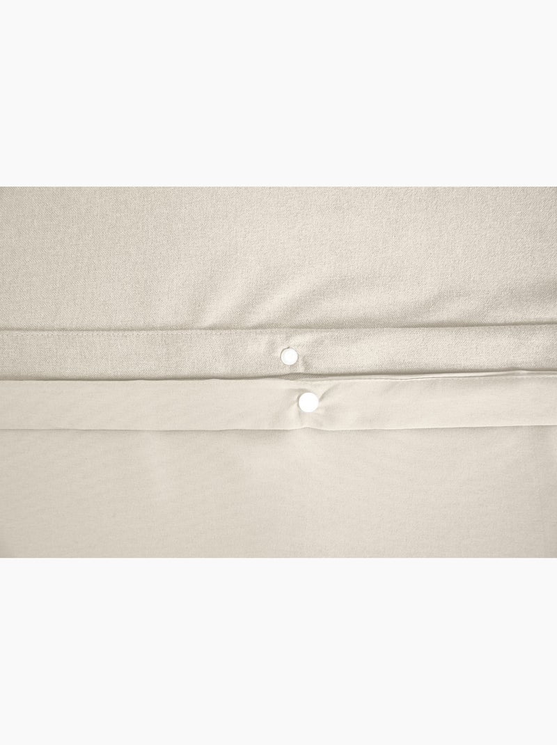Parure de lit Sensation Flanelle Beige - Kiabi
