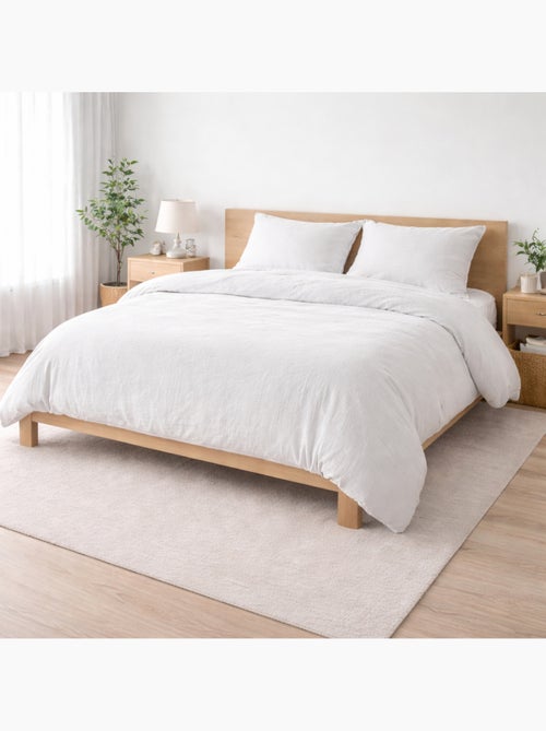 Parure de lit Sienna + 2 taies 63x63 cm – Double face gaze de coton & coton 57 fils - Kiabi
