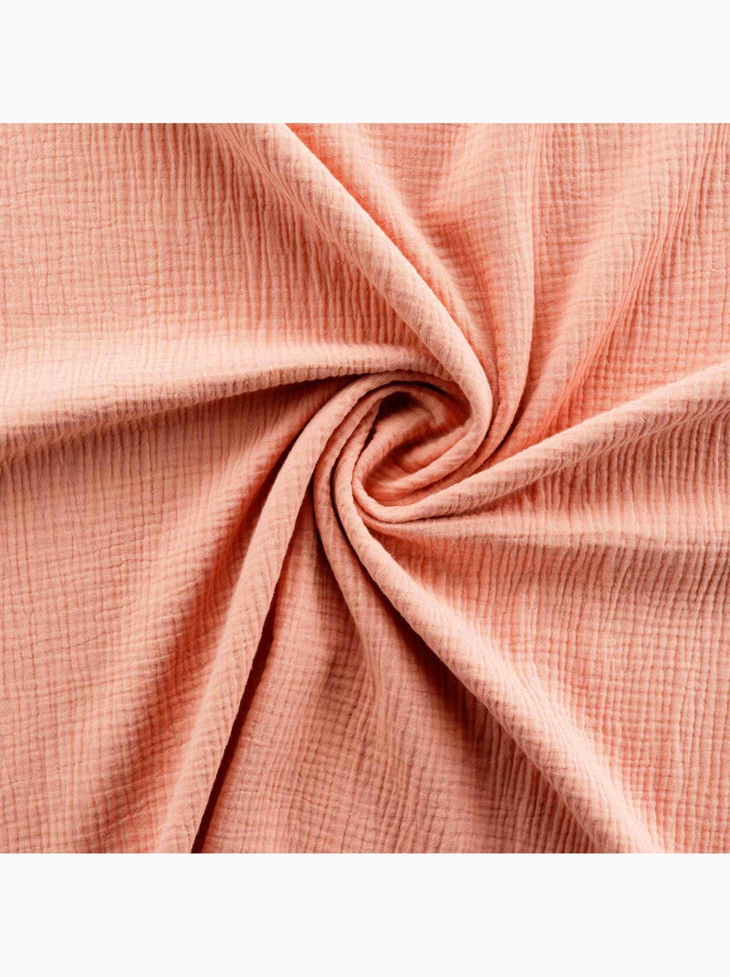 Parure de lit Sienna + 2 taies 63x63 cm – Double face gaze de coton & coton 57 fils Rose - Kiabi