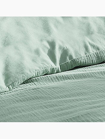 Parure de lit Sienna + 2 taies 63x63 cm – Double face gaze de coton & coton 57 fils