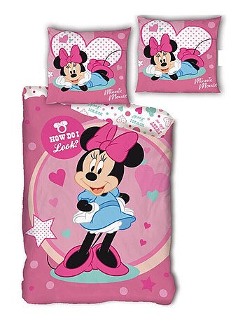 Parure de lit simple- Minnie -How do i look- - 140 cm x 200 cm