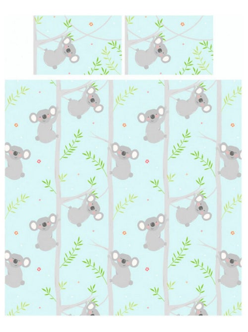 Parure de lit simple Et Taie D'oreiller Koala Fun - 135 cm x 200 cm - Kiabi