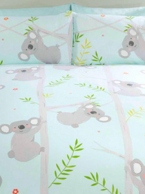 Parure de lit simple Et Taie D'oreiller Koala Fun - 135 cm x 200 cm - Kiabi