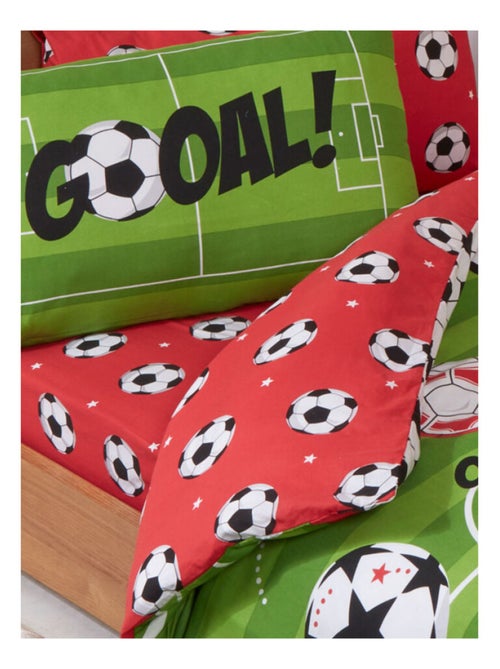 Parure de lit simple Football pour lit - GOAL 135 cm x 200 cm - Kiabi