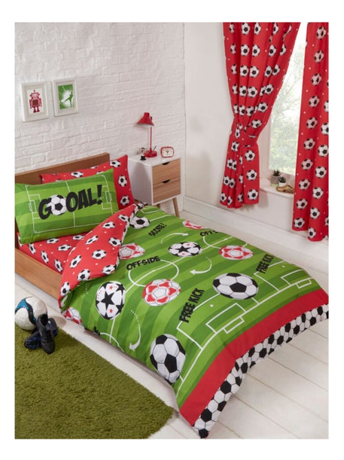 Parure de lit simple Football pour lit - GOAL 135 cm x 200 cm - Kiabi