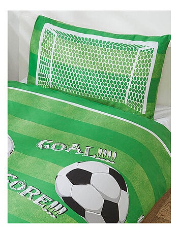 Parure de lit simple Football pour lit 135 cm x 200 cm