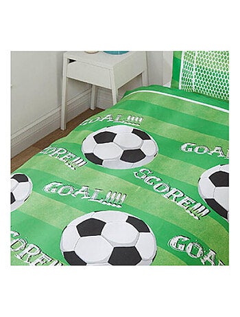 Parure de lit simple Football pour lit 135 cm x 200 cm