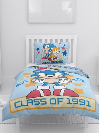 Parure de lit Sonic Old Skool 100% coton 140x200 cm